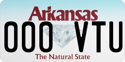 AR license plate 000VTU