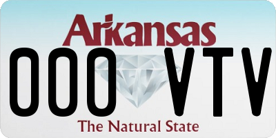 AR license plate 000VTV