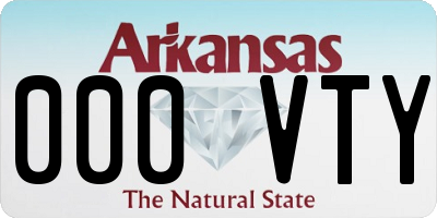 AR license plate 000VTY