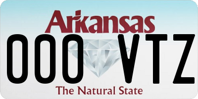 AR license plate 000VTZ
