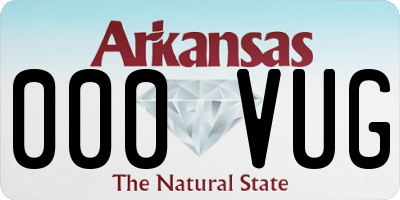 AR license plate 000VUG