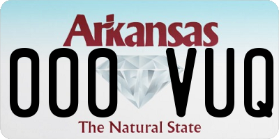 AR license plate 000VUQ