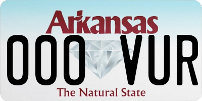 AR license plate 000VUR