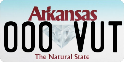 AR license plate 000VUT