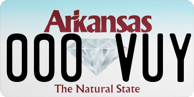 AR license plate 000VUY