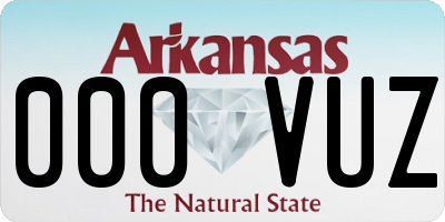 AR license plate 000VUZ