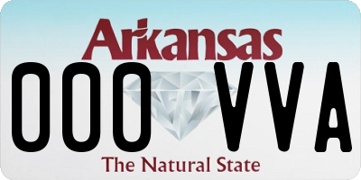 AR license plate 000VVA