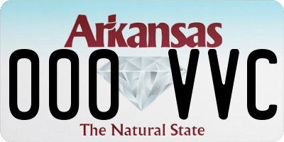 AR license plate 000VVC
