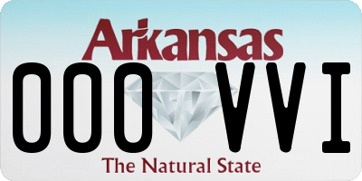 AR license plate 000VVI