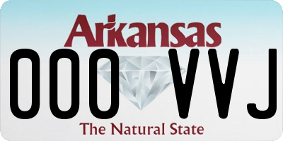 AR license plate 000VVJ