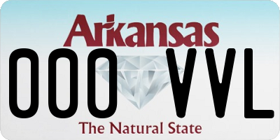 AR license plate 000VVL