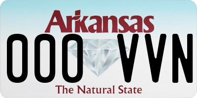 AR license plate 000VVN