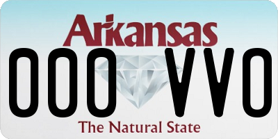 AR license plate 000VVO