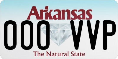 AR license plate 000VVP