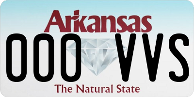AR license plate 000VVS