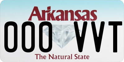 AR license plate 000VVT