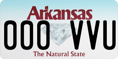 AR license plate 000VVU