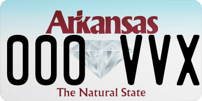 AR license plate 000VVX