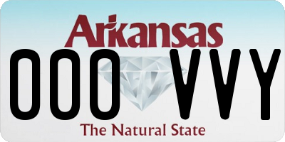 AR license plate 000VVY