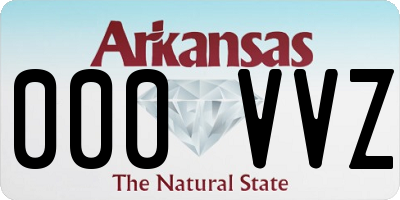 AR license plate 000VVZ