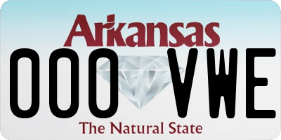 AR license plate 000VWE
