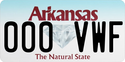 AR license plate 000VWF