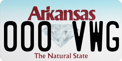 AR license plate 000VWG