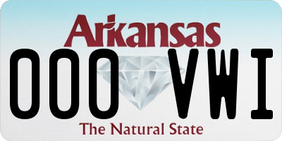 AR license plate 000VWI
