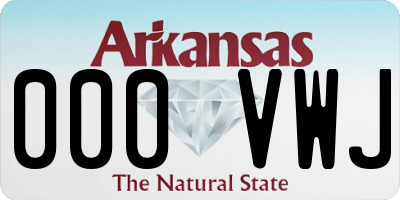 AR license plate 000VWJ