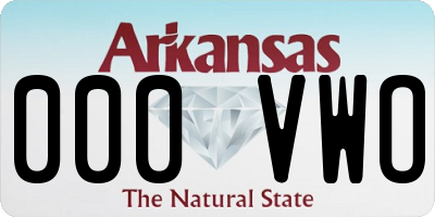 AR license plate 000VWO