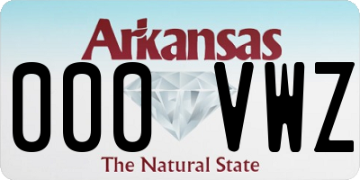 AR license plate 000VWZ
