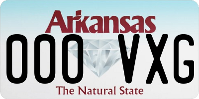 AR license plate 000VXG