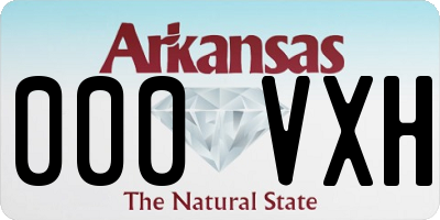 AR license plate 000VXH