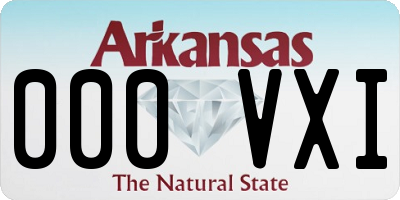 AR license plate 000VXI