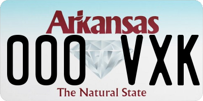 AR license plate 000VXK