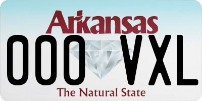 AR license plate 000VXL