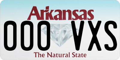 AR license plate 000VXS