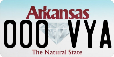AR license plate 000VYA