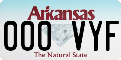 AR license plate 000VYF