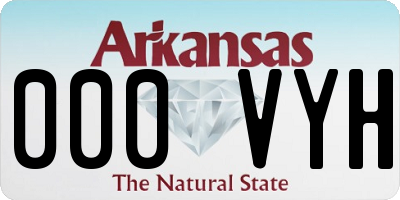 AR license plate 000VYH