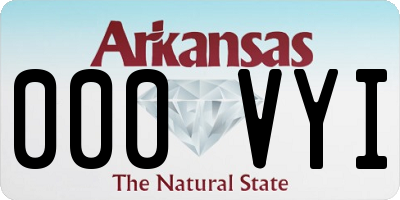AR license plate 000VYI