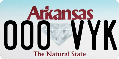 AR license plate 000VYK