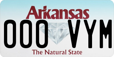 AR license plate 000VYM