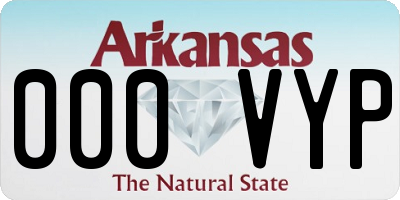AR license plate 000VYP
