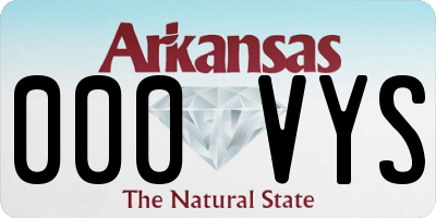 AR license plate 000VYS