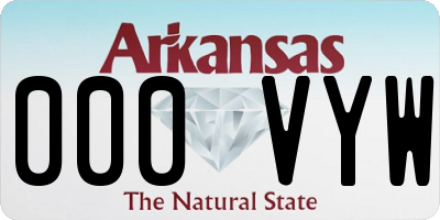 AR license plate 000VYW