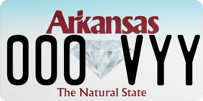 AR license plate 000VYY