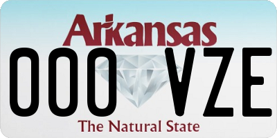 AR license plate 000VZE