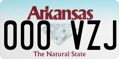 AR license plate 000VZJ