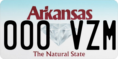 AR license plate 000VZM